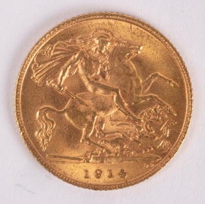 A 1914 half-sovereign