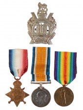 A 1914/15 TRIO TO PTE SHEPHERD