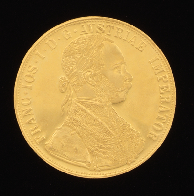 A 1915 4 Ducat Gold Coin 1915