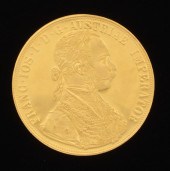 A 1915 4 Ducat Gold Coin 1915