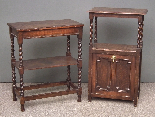 A 1920s dark oak table/magazine