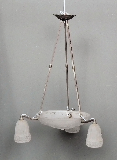 A 1920s French silvered metal