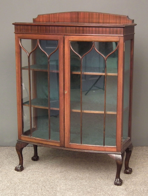 A 1920s mahogany bow-front