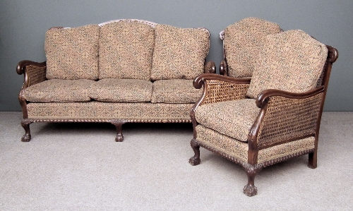 A 1920s mahogany three piece