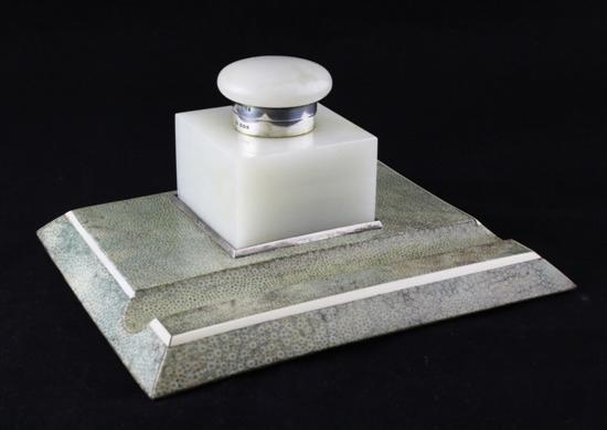 A 1920's silver and ivory mounted