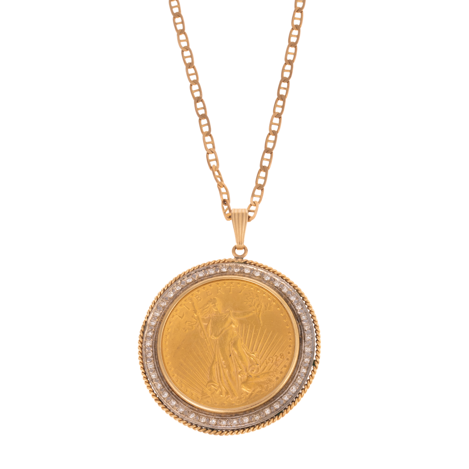 A 1928 $20 DOUBLE EAGLE DIAMOND
