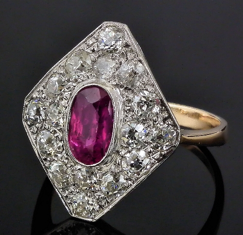 A 1930s 18ct gold white and