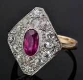 A 1930s 18ct gold white and ye