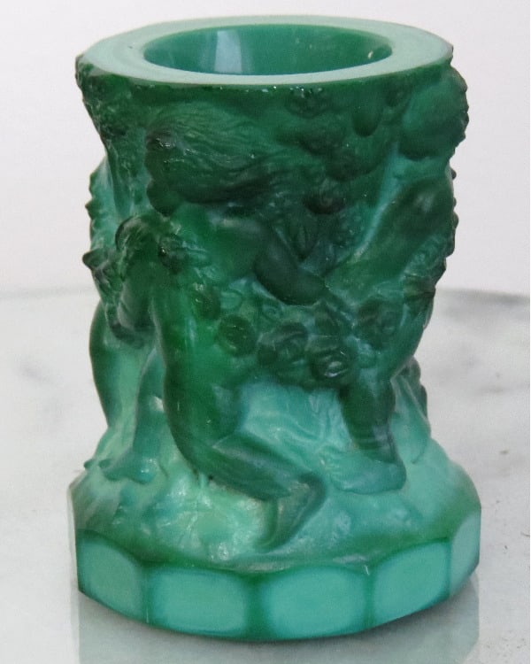 A 1930'S BOHEMIAN MALACHITE