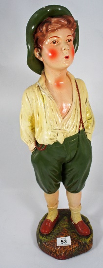 A 1930's Chalk Figure The Whistling