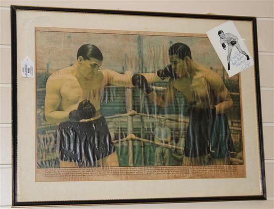 A 1930's newspaper colorfoto of