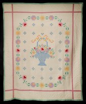 A 1930S PIECED AND FINELY STIT