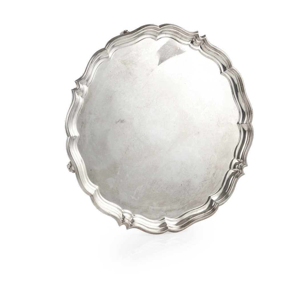 A 1930S SALVER Harrison Brothers
