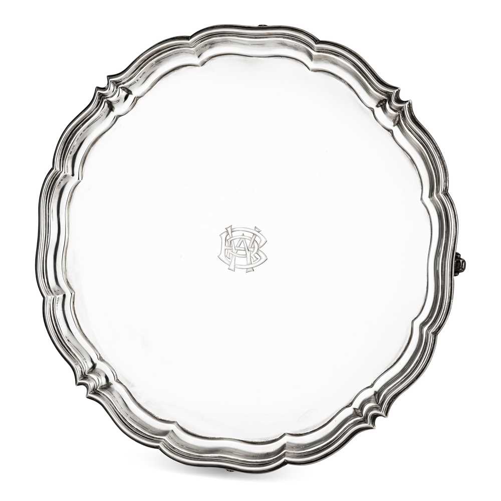 A 1930S SALVER Harrison Brothers