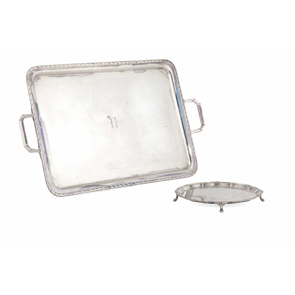A 1930S TWIN-HANDLED TRAY Atkin