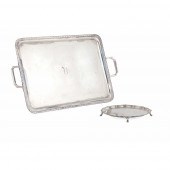 A 1930S TWIN-HANDLED TRAY Atki
