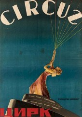 A 1936 SOVIET FILM POSTER FOR