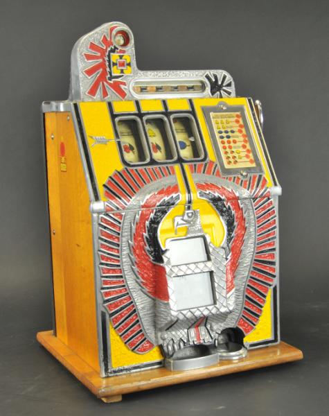 a/ 1938 MILLS 1? WAR EAGLE SLOT