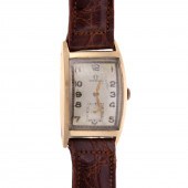 A 1940S OMEGA TANK WRIST WATCH