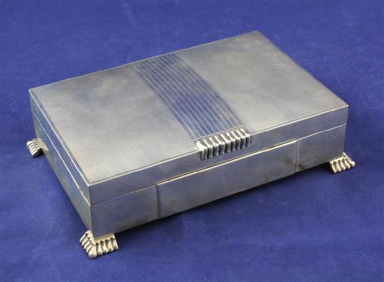 A 1950's engine turned silver