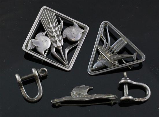 A 1960's Georg Jensen triangular