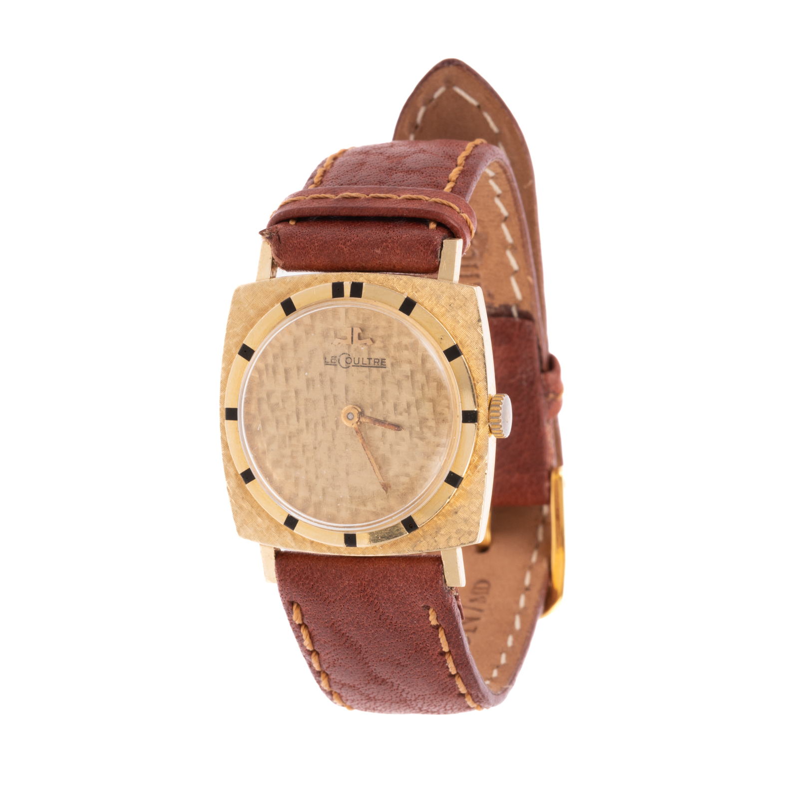A 1960S LECOULTRE FLORENTINE FINISH