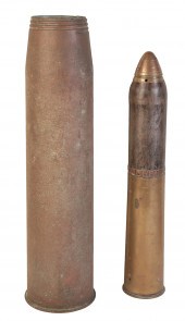 A 1962 BRASS MILITARY SHELL st