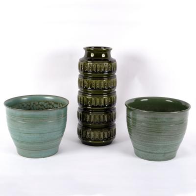 A 1970s German cylindrical vase,