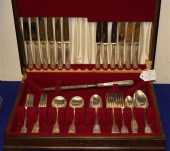 A 1970's part canteen of silve