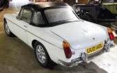 A 1972 MGB convertible registr