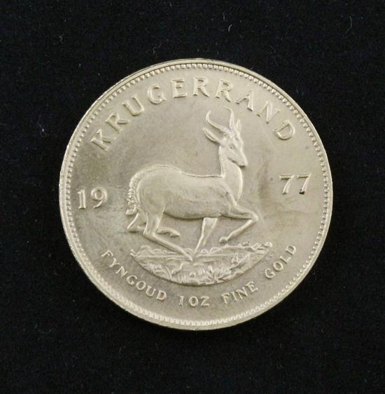 A 1977 gold Krugerrand Estimate
