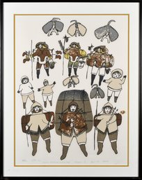 A 1983 Inuit lithograph, “Migration