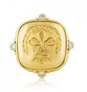 A 19KT GOLD AND DIAMOND 'QUEEN