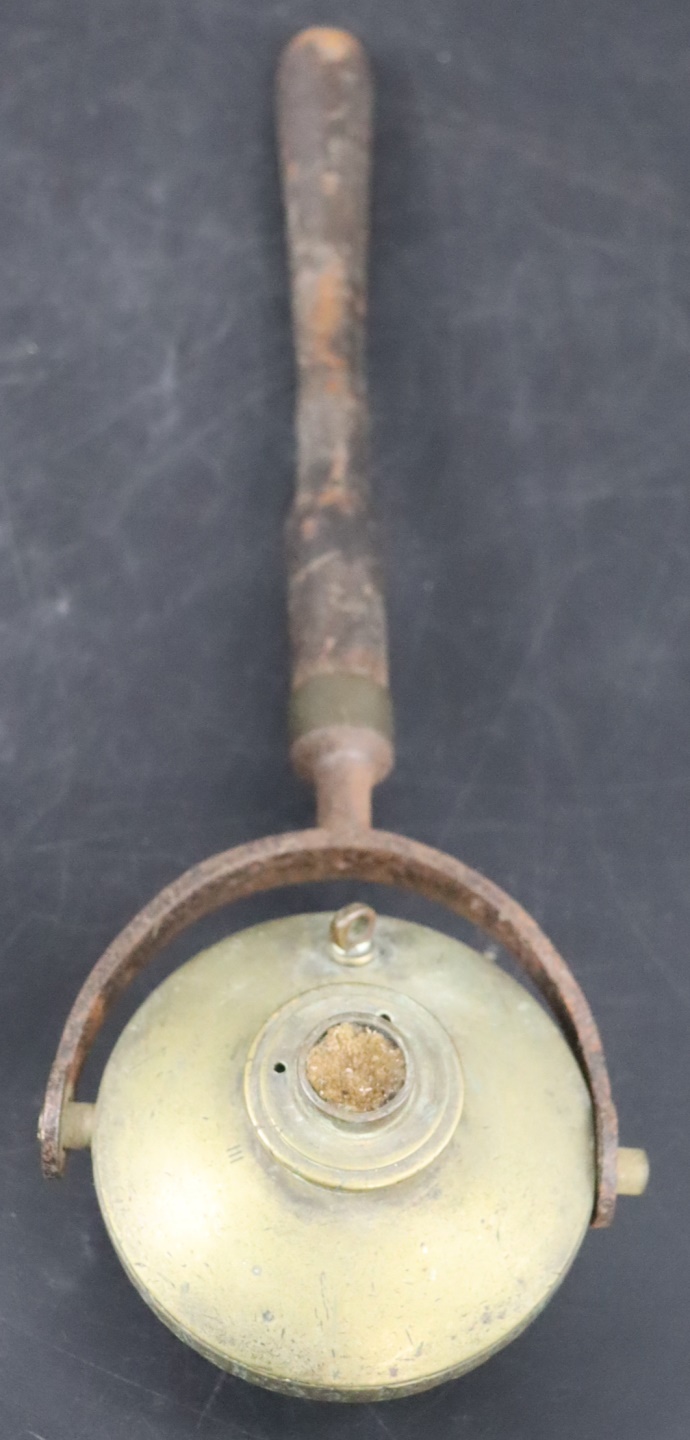 A 19TH C FIREMAN'S PARADE TORCH