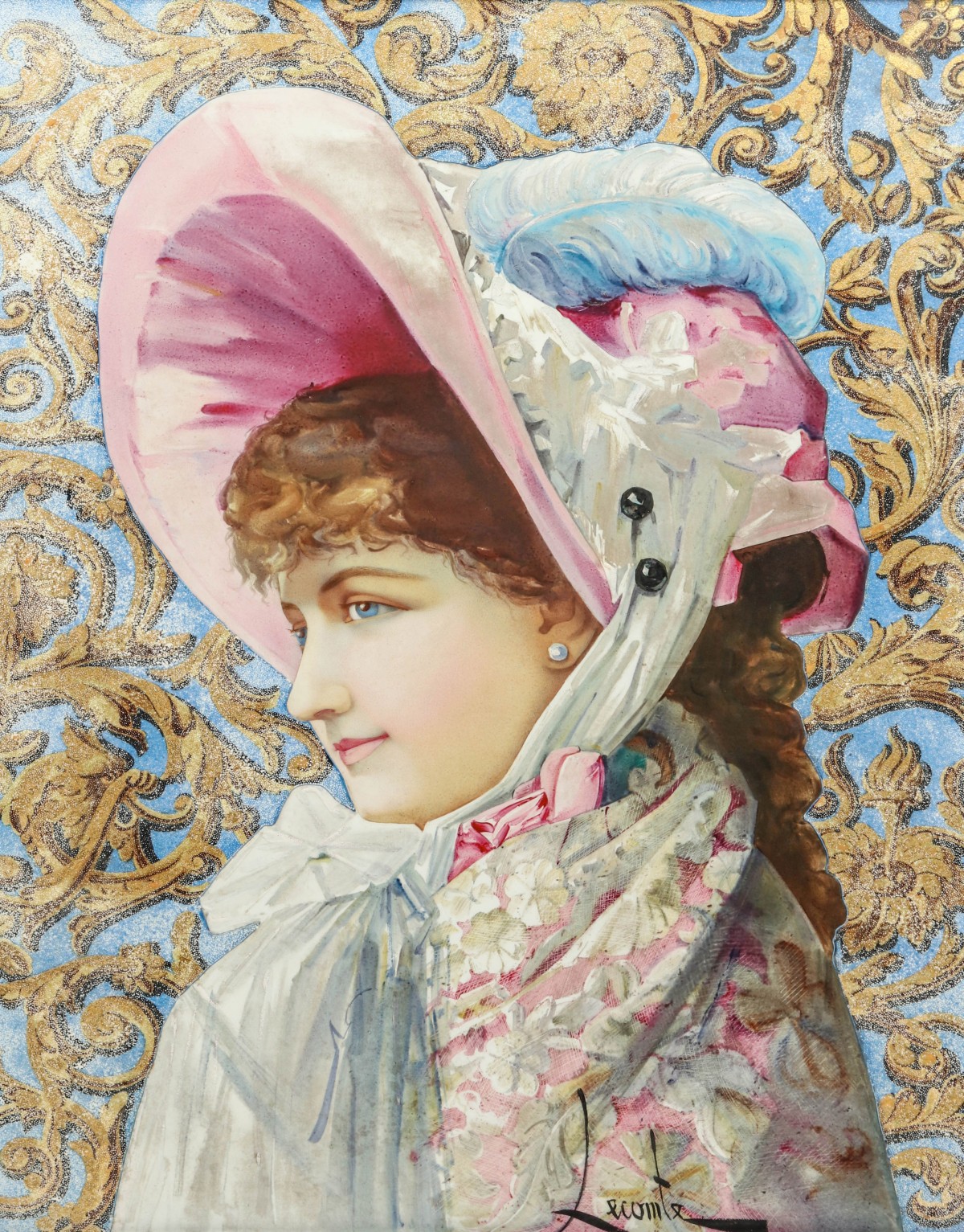 A 19TH C. FRENCH PORCELAIN PLAQUE