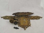A 19th c. gilt metal door furn