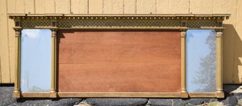 A 19th C. gilt wood split column