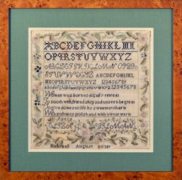 A 19th C . needlework sample,
