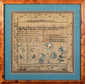 A 19th C. needlework family re