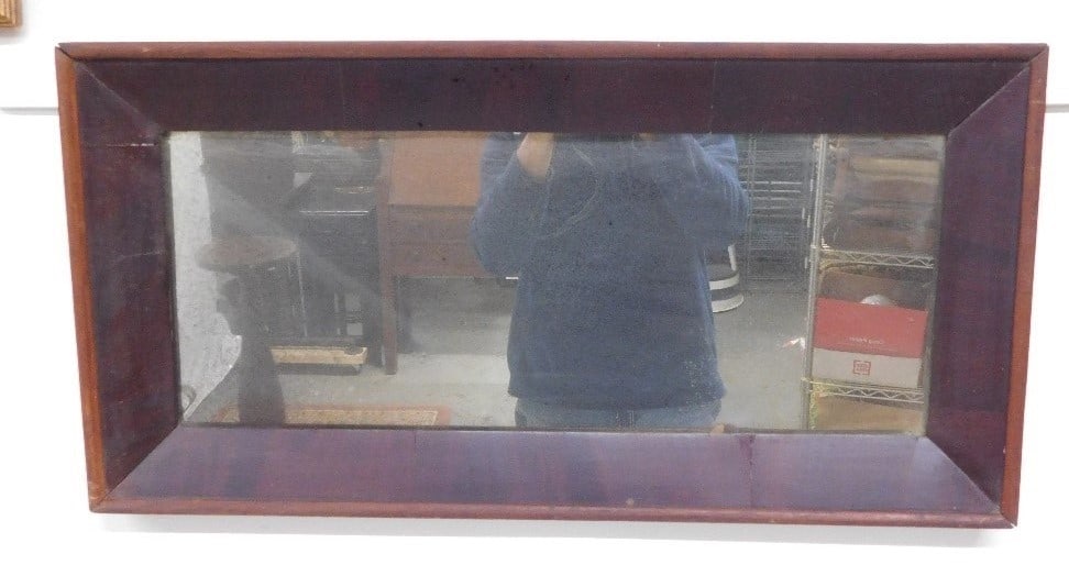 A 19TH C. OGEE STYLE LONG MIRRORA