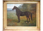 A 19th C. oil on canvas, profi