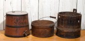 A 19th C. red painted kerosene