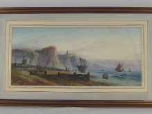 A 19th c. seascape watercolour of