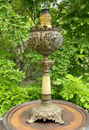 A 19th C. Victorian banquet lamp,
