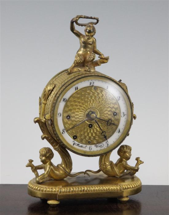 A 19th century Austrian ormolu hour