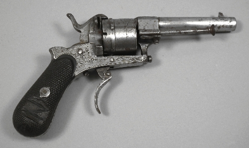 A 19th Century Belgian six shot pin