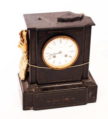 A 19th Century black marble