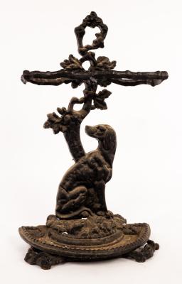 A 19th Century black painted cast