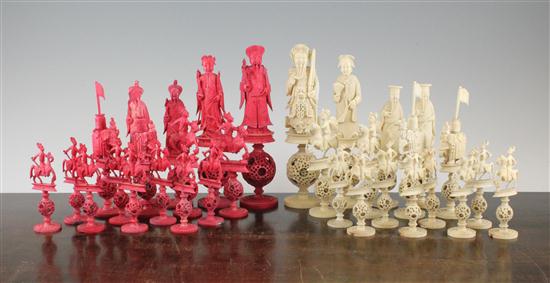 A 19th century Cantonese carved and