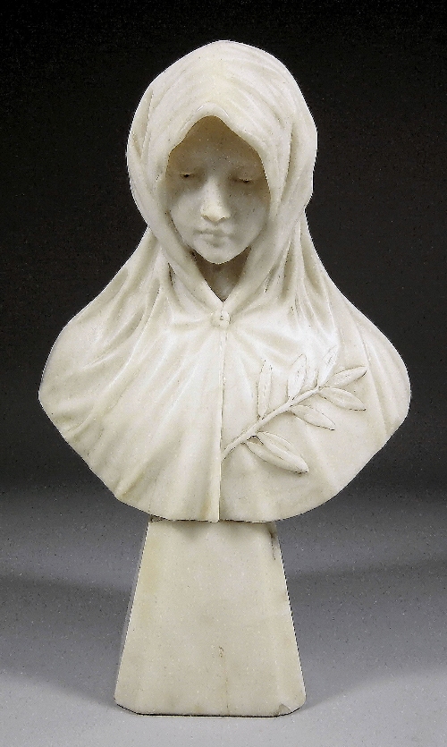 A 19th Century carved white